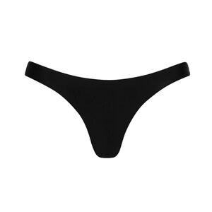 Full Black Ribbed Bikini Bottoms Kulani Kinis